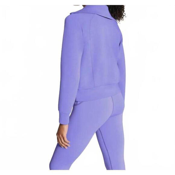 NEW SPANX airessentials half zip top in amethyst - Picture 3 of 5
